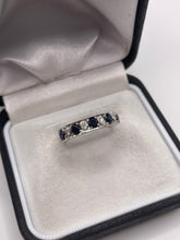 Load image into Gallery viewer, 18ct white gold sapphire and diamond ring
