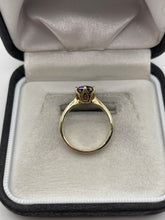Load image into Gallery viewer, 9ct gold mystic topaz ring
