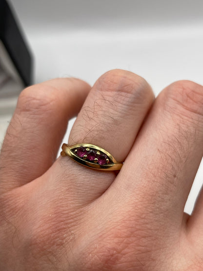 9ct gold tourmaline ring