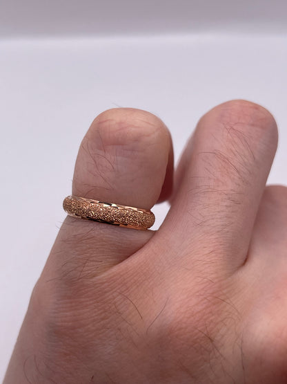 9ct rose gold band