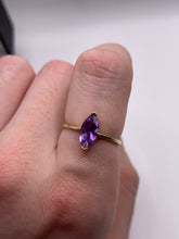 Load image into Gallery viewer, 9ct gold amethyst ring
