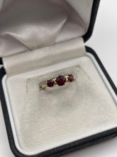 Load image into Gallery viewer, 9ct gold garnet ring
