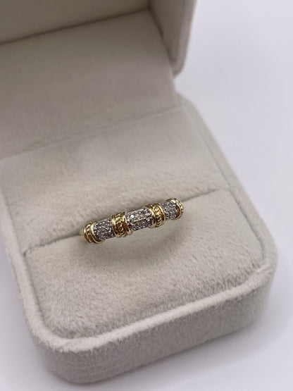 9ct gold diamond ring