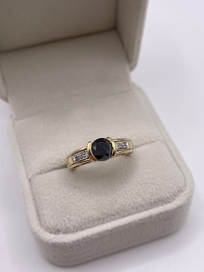 9ct gold diamond ring
