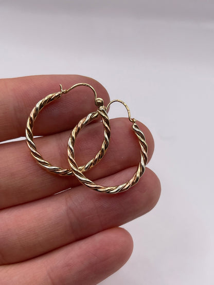 9ct gold Creole earrings