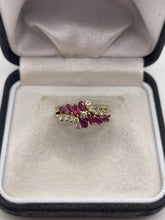 Load image into Gallery viewer, 18ct gold ruby and diamond ring
