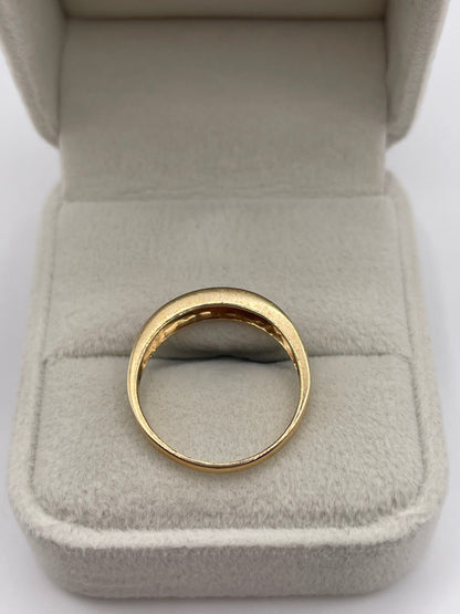 9ct gold diamond ring