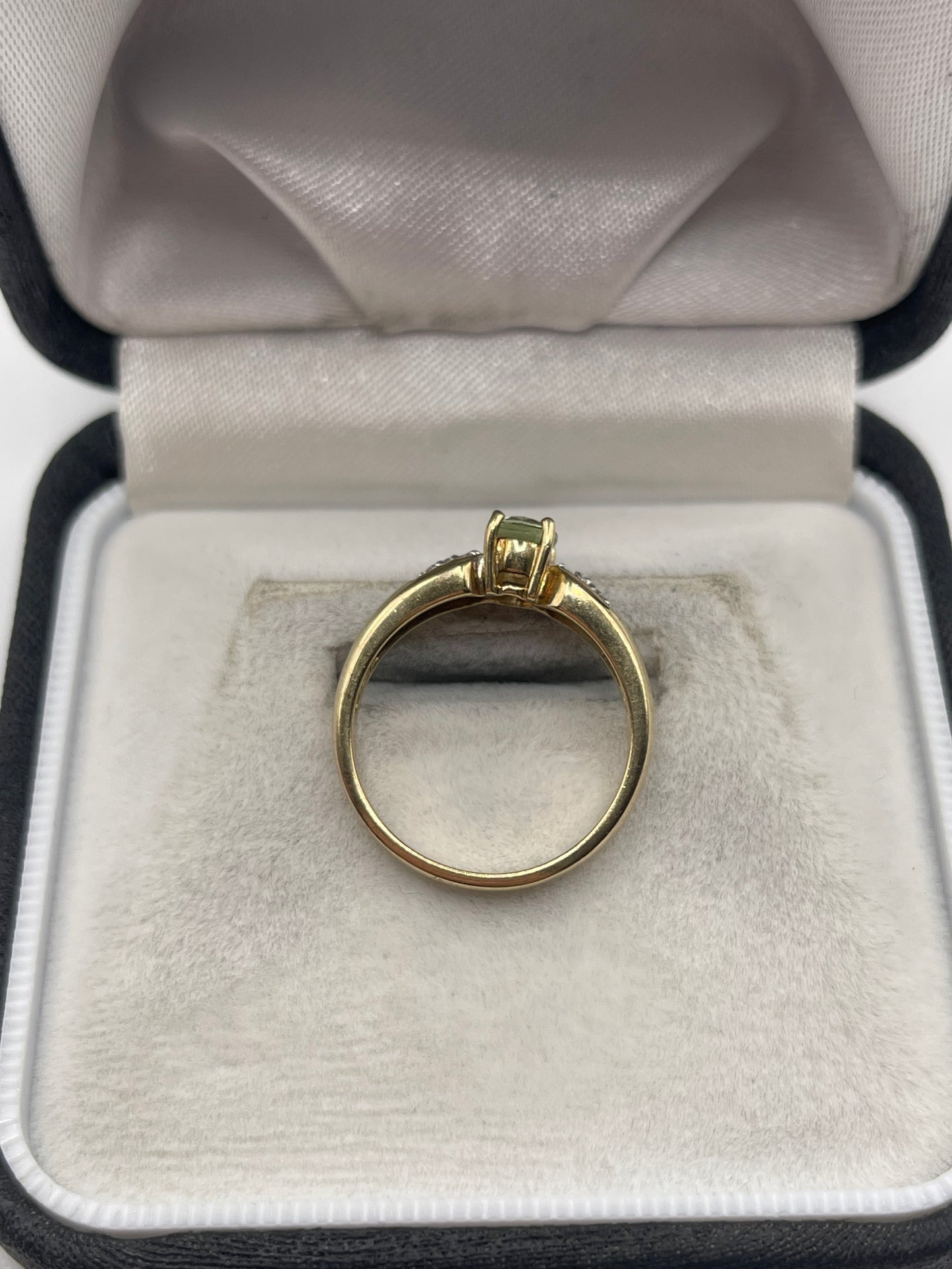 9ct gold fancy sapphire and zircon ring