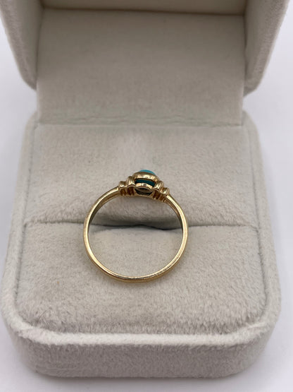 9ct gold turquoise ring