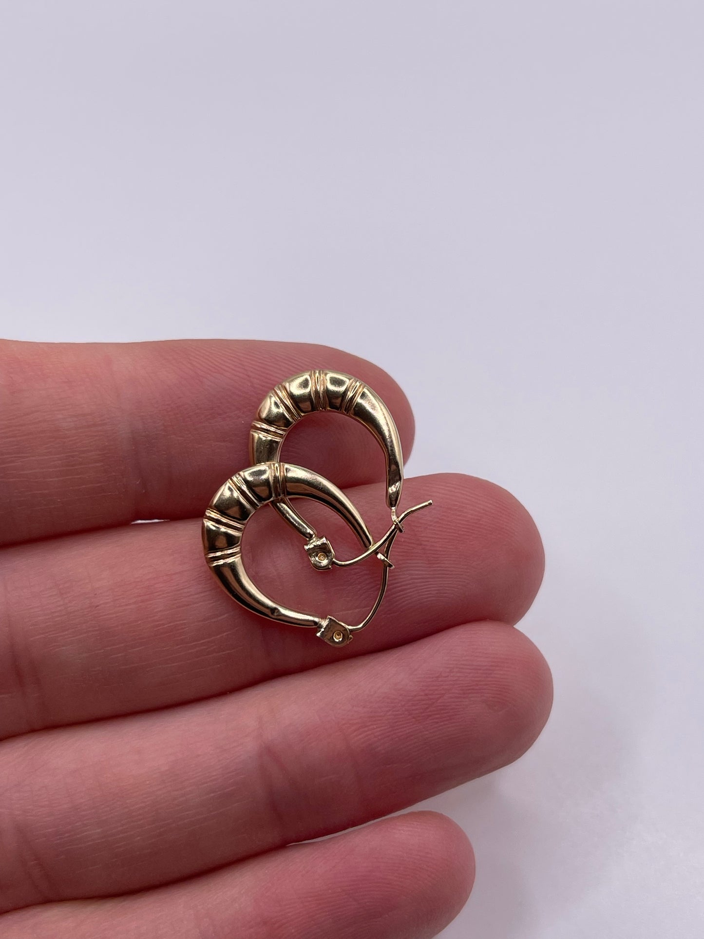 9ct gold creole earrings
