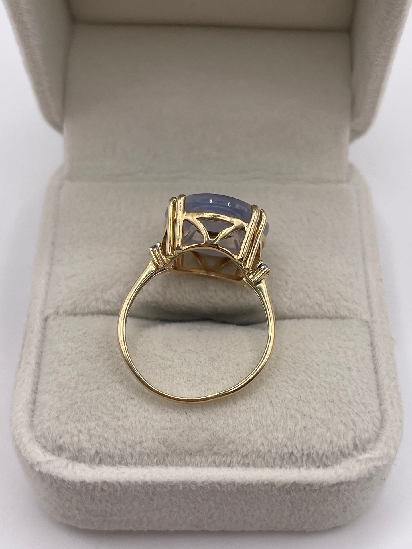 Glenn Lehrer 9ct gold quartz, tanzanite and diamond ring