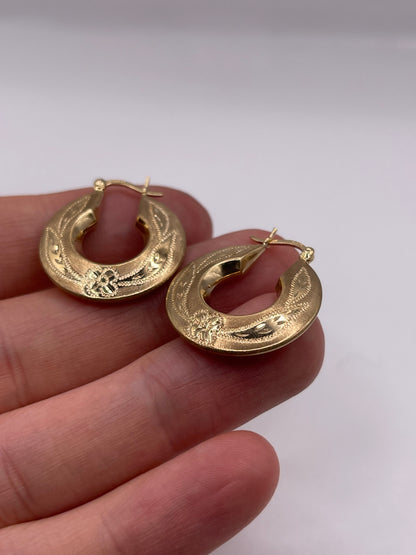 9ct gold Creole earrings