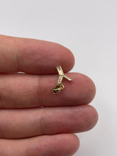 Load image into Gallery viewer, 9ct gold diamond initial Y charm

