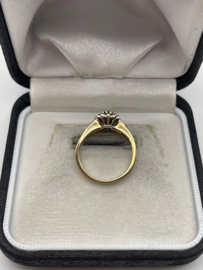 9ct gold ruby and diamond ring
