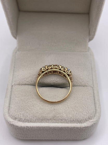 9ct gold opal ring