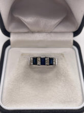 Load image into Gallery viewer, 18ct white gold sapphire and diamond ring
