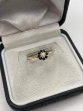 Load image into Gallery viewer, 9ct gold opal and sapphire ring
