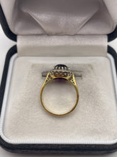 Load image into Gallery viewer, 18ct gold amethyst and diamond ring
