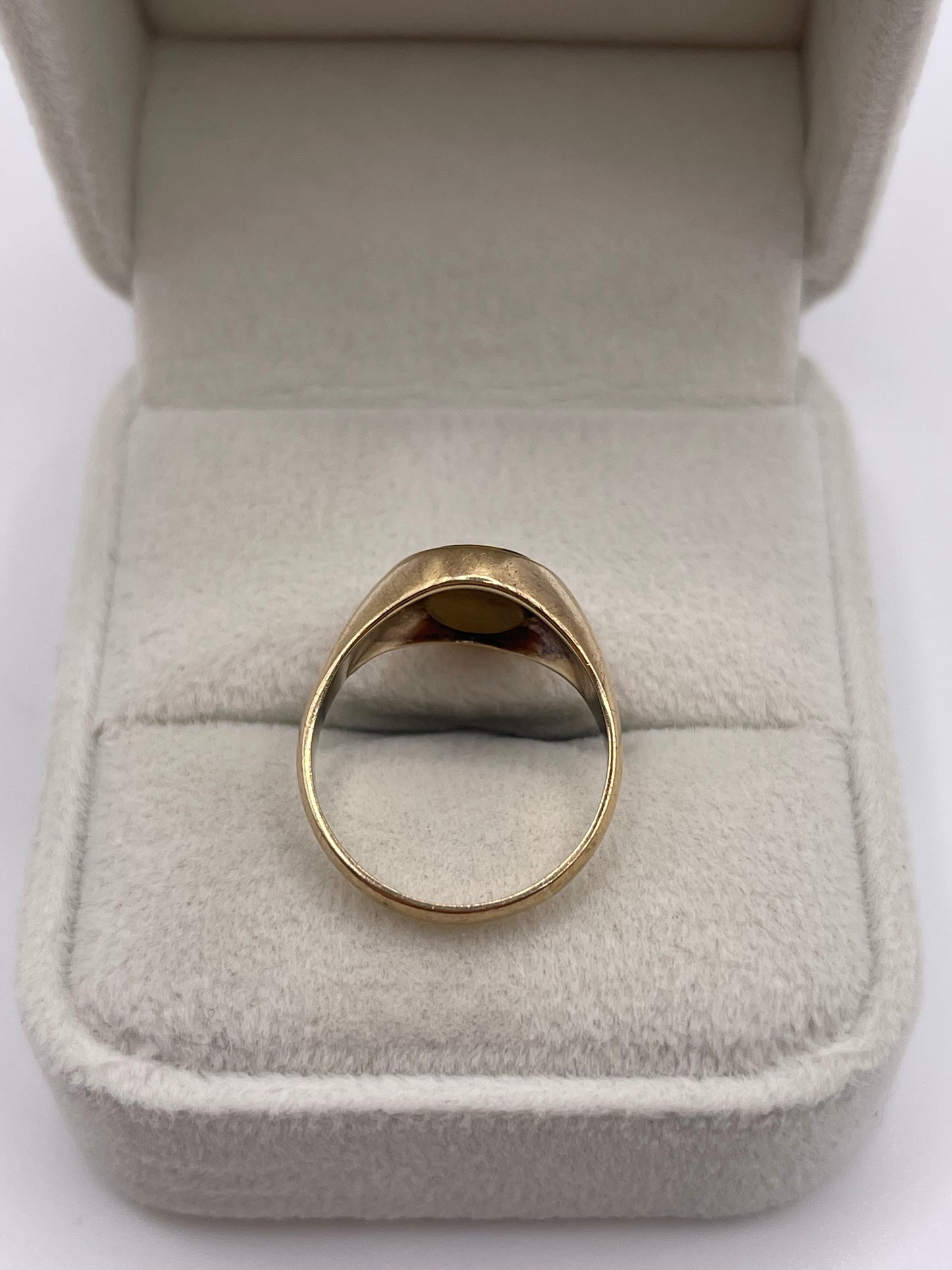9ct gold tigers eye ring