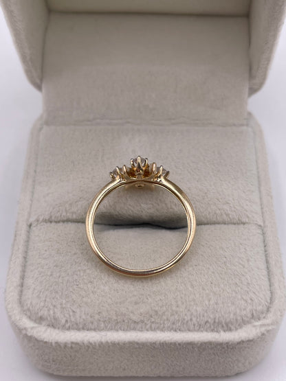 9ct gold diamond ring