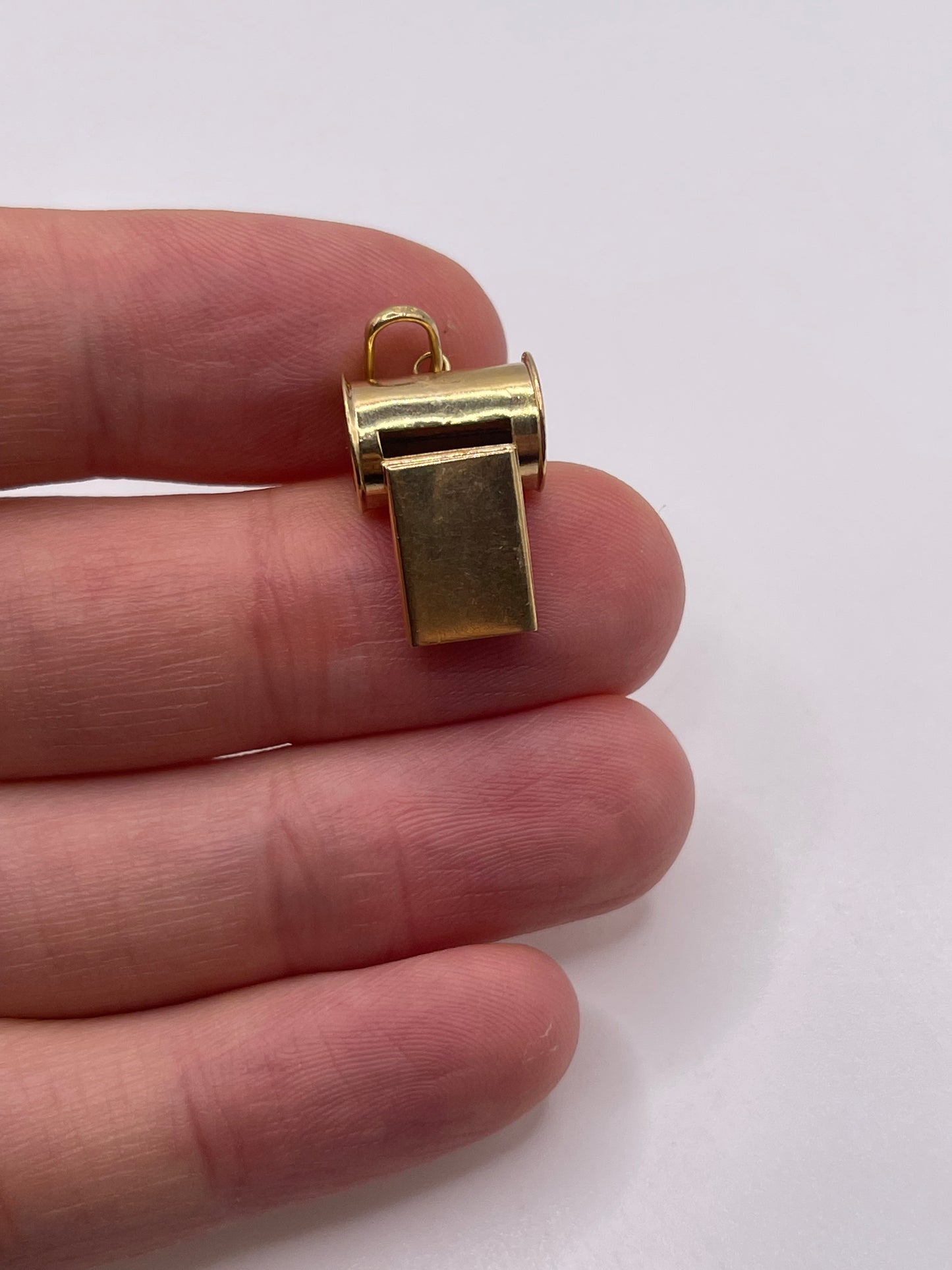 9ct gold whistle charm