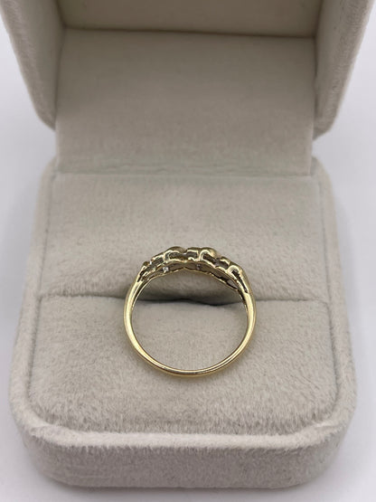 9ct gold diamond ring