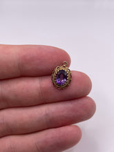 Load image into Gallery viewer, 9ct gold amethyst pendant
