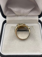 Load image into Gallery viewer, 9ct gold emerald panther ring
