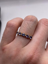 Load image into Gallery viewer, 14ct gold tanzanite and diamond ring
