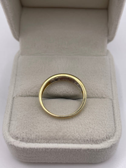 9ct gold diamond ring