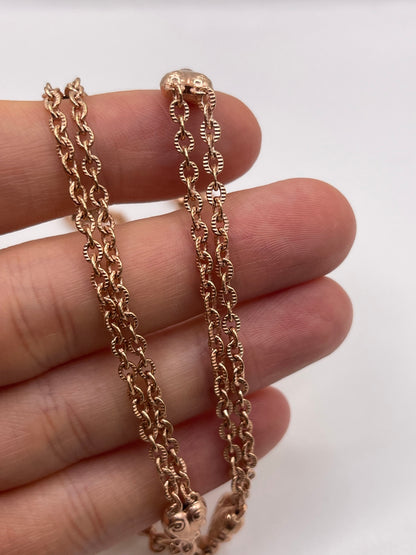 9ct rose gold chain 519