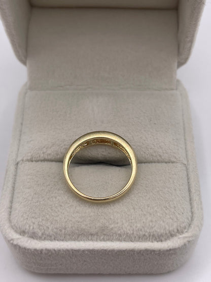 9ct gold pink sapphire ring
