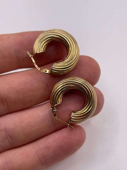 9ct gold Creole earrings
