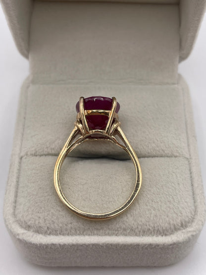 9ct gold ruby ring