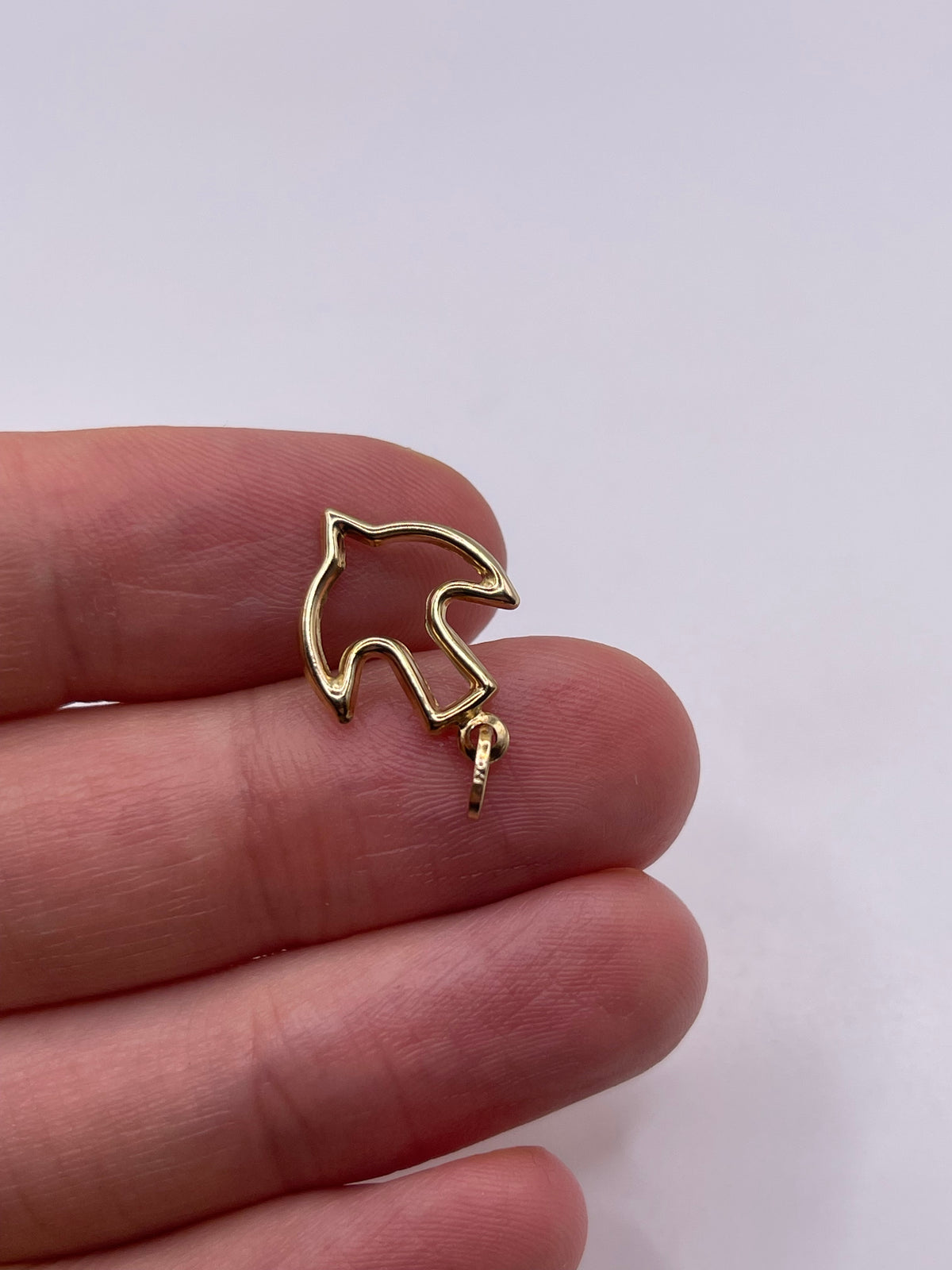 9ct gold bird pendant