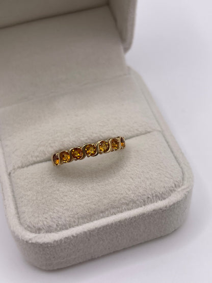 9ct gold citrine ring