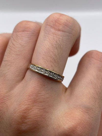 9ct gold diamond ring