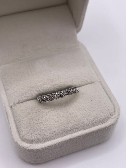 9ct white gold diamond ring