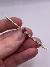 Load image into Gallery viewer, 18ct gold ruby and diamond brooch
