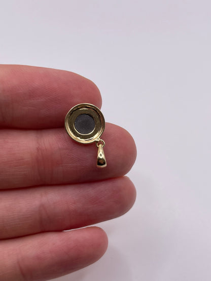 14ct gold Ammolite pendant