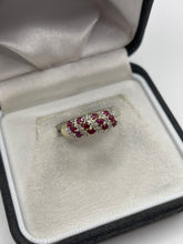 Load image into Gallery viewer, 9ct gold ruby and diamond ring
