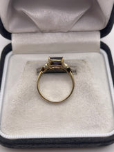 Load image into Gallery viewer, 9ct gold iolite and zircon ring
