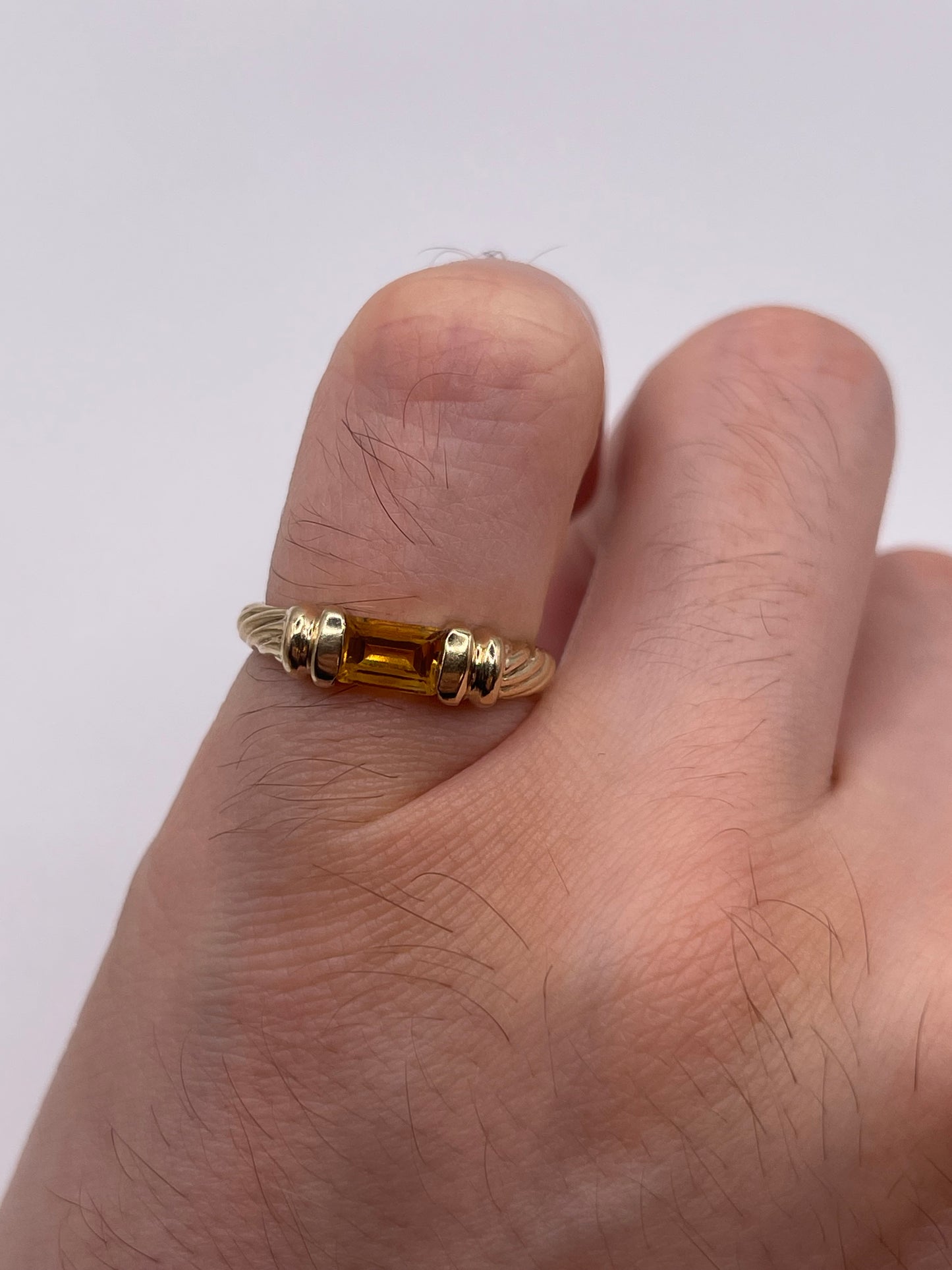 9ct gold citrine ring
