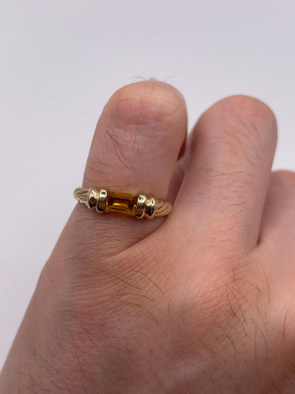 9ct gold citrine ring