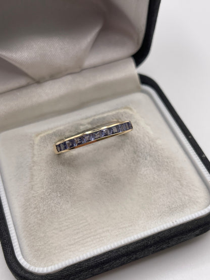 9ct gold tanzanite ring