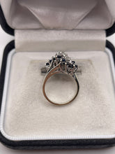 Load image into Gallery viewer, 14ct white gold sapphire and diamond ring
