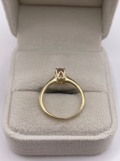 9ct gold kunzite ring