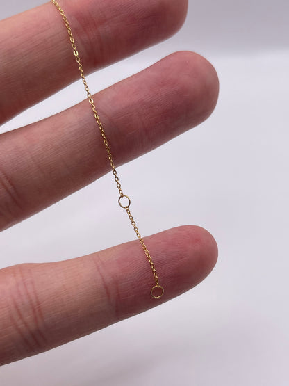9ct gold heart bracelet