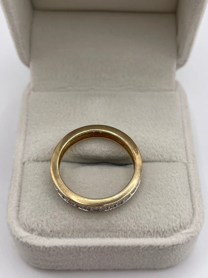 9ct gold diamond eternity ring
