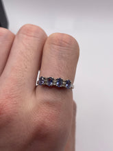 Load image into Gallery viewer, Silver tanzanite ring
